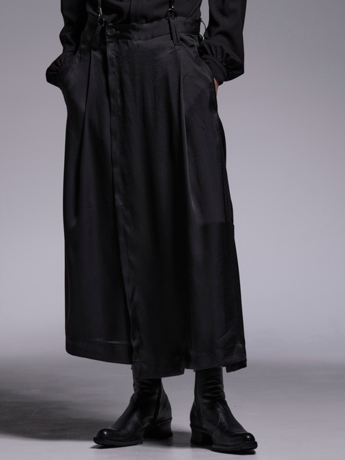 (ͽ���ʡ�4��5������ͽ��/kiryuyrik������奦����奦/Vintage Stain Skirt Suspender Slacks/Black