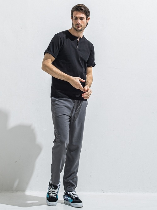 (ͽ���ʡ�4��5������ͽ��/40TH RESOUND CLOTHING���ꥵ����ɥ���������/WIDE TAPERD PAT WIDE EASY PANTS/TWILLGREY