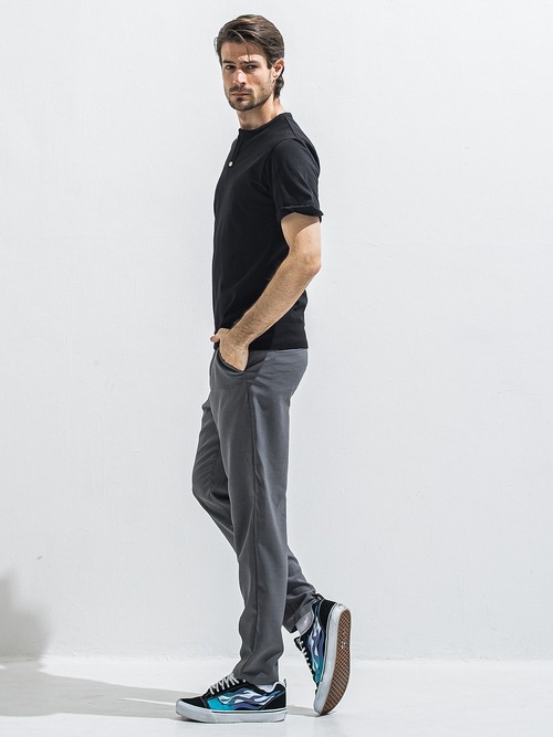 (ͽ���ʡ�4��5������ͽ��/40TH RESOUND CLOTHING���ꥵ����ɥ���������/WIDE TAPERD PAT WIDE EASY PANTS/TWILLGREY