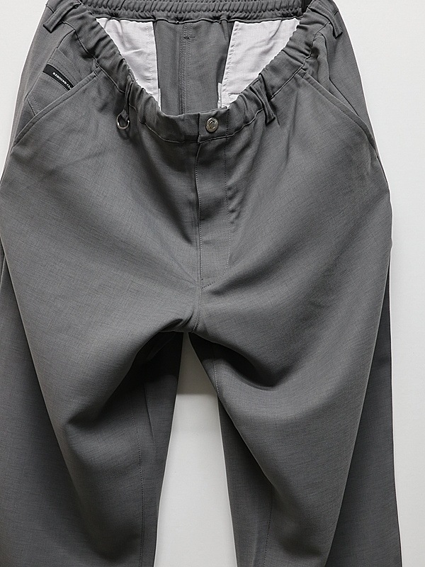 RESOUND CLOTHING���ꥵ����ɥ���������/WIDE TAPERD PAT WIDE EASY PANTS/TWILLGREY