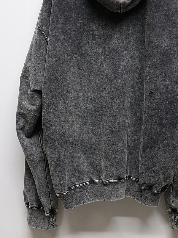 �㴰���Maison MIHARA YASUHIRO���᥾�� �ߥϥ�䥹�ҥ�/French Terry BLEACHED SWEAT PARKA/BLACK