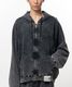 �㴰���Maison MIHARA YASUHIRO���᥾�� �ߥϥ�䥹�ҥ�/French Terry BLEACHED SWEAT PARKA/BLACK