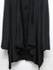 Ground Y�����饦��ɥ磻/TA/PE CREPE DE CHINE+SILICON JERESY FRONT DRAPE T-SHIRT/BLACK