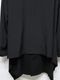Ground Y�����饦��ɥ磻/TA/PE CREPE DE CHINE+SILICON JERESY FRONT DRAPE T-SHIRT/BLACK
