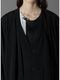 Ground Y�����饦��ɥ磻/TA/PE CREPE DE CHINE+SILICON JERESY FRONT DRAPE T-SHIRT/BLACK