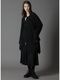 Ground Y�����饦��ɥ磻/TA/PE CREPE DE CHINE+SILICON JERESY FRONT DRAPE T-SHIRT/BLACK