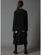 Ground Y�����饦��ɥ磻/TA/PE CREPE DE CHINE+SILICON JERESY FRONT DRAPE T-SHIRT/BLACK