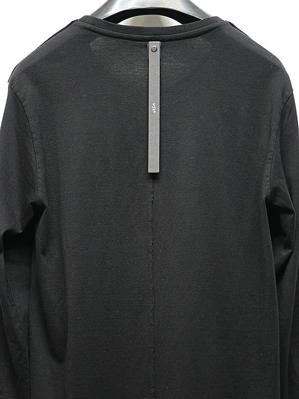 �㴰���wjk�����֥른��������/slim basic crew-neck L/S/deep black
