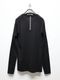 �㴰���wjk�����֥른��������/slim basic crew-neck L/S/deep black
