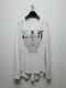kiryuyrik������奦����奦/BEATENJIKU V Neck T-Shirt/White