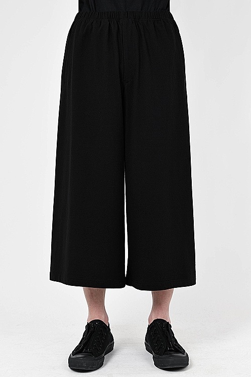LAD MUSICIANå ߥ塼/40/50 T-CLOTH CROPPED PANTS/BLACK