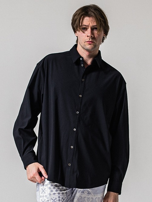 (ͽ���ʡ�2��3������ͽ��/39TH RESOUND CLOTHING���ꥵ����ɥ���������/NYLON jack shirts/BLACK