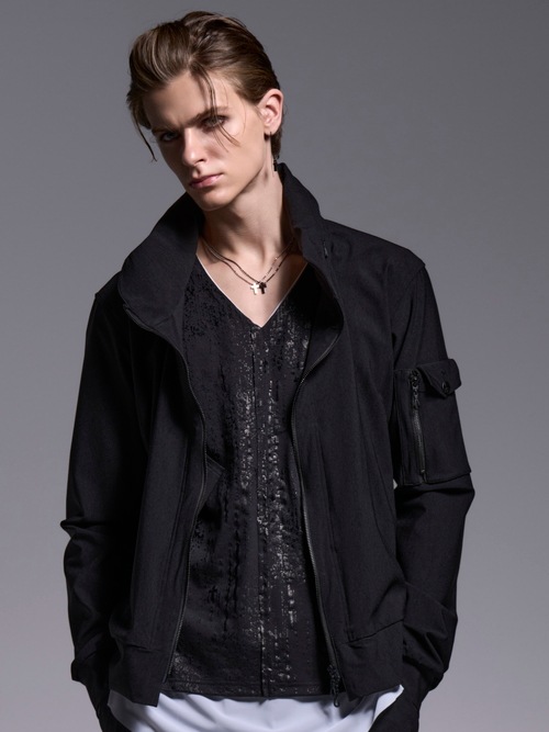 (ͽ���ʡ�4��5������ͽ��/kiryuyrik������奦����奦/HighTensionJersey High Collar Jersey/Black