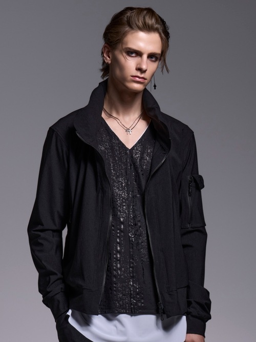 (ͽ���ʡ�4��5������ͽ��/kiryuyrik������奦����奦/HighTensionJersey High Collar Jersey/Black