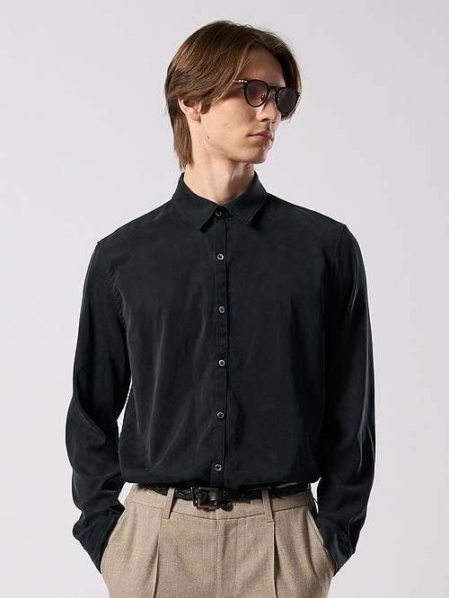 (ͽ���ʡ�8��9������ͽ��/wjk�����֥른��������/cupuro fibril dress shirt/fade black