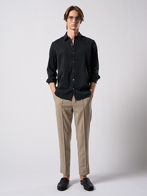 (ͽ���ʡ�8��9������ͽ��/wjk�����֥른��������/cupuro fibril dress shirt/fade black
