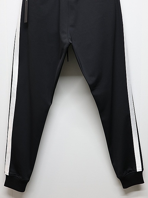 �㴰���wjk�����֥른��������/line track pants/black �� white
