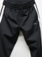 �㴰���wjk�����֥른��������/line track pants/black �� white