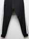 �㴰���wjk�����֥른��������/line track pants/black �� white