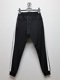 �㴰���wjk�����֥른��������/line track pants/black �� white