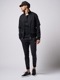 �㴰���wjk�����֥른��������/line track pants/black �� white