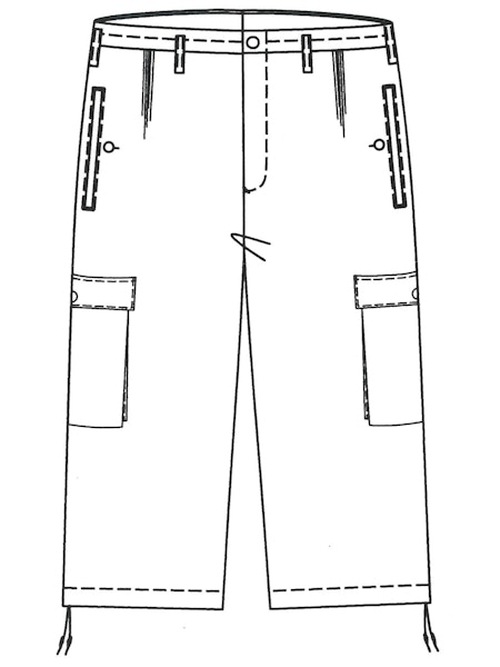 Ground Y饦ɥ磻/W/GABARDINE 3D HALF POCKET PANTS/BLACK.