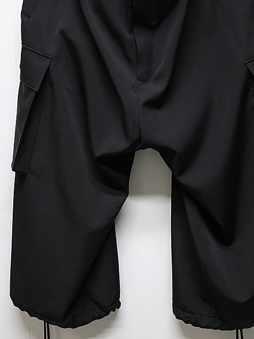Ground Y饦ɥ磻/W/GABARDINE 3D HALF POCKET PANTS/BLACK.
