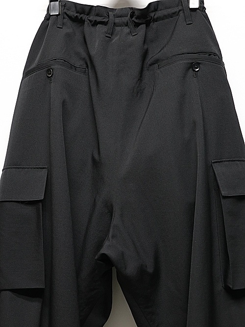 Ground Y饦ɥ磻/W/GABARDINE 3D HALF POCKET PANTS/BLACK.