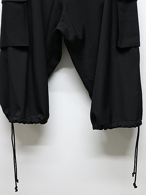 Ground Y饦ɥ磻/W/GABARDINE 3D HALF POCKET PANTS/BLACK.