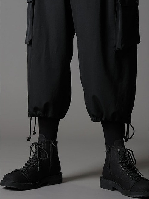 Ground Y饦ɥ磻/W/GABARDINE 3D HALF POCKET PANTS/BLACK.