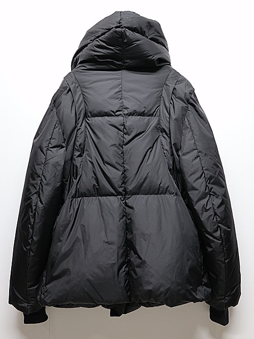 nude:masahiko maruyama ̡:ޥҥޥ/Nylon Taffeta (Water Repellent) DOWN JACKET (DETACHABLE SLEEVE)/Black