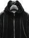 �㴰���THE ONENESS�������ͥ�/ECO Fur Hoodie/Black