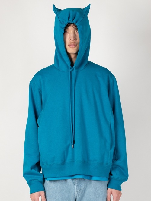 LAD MUSICIAN����å� �ߥ塼�������/24G L/B CLOTH P/O HOODIE/CERULEAN BLUE
