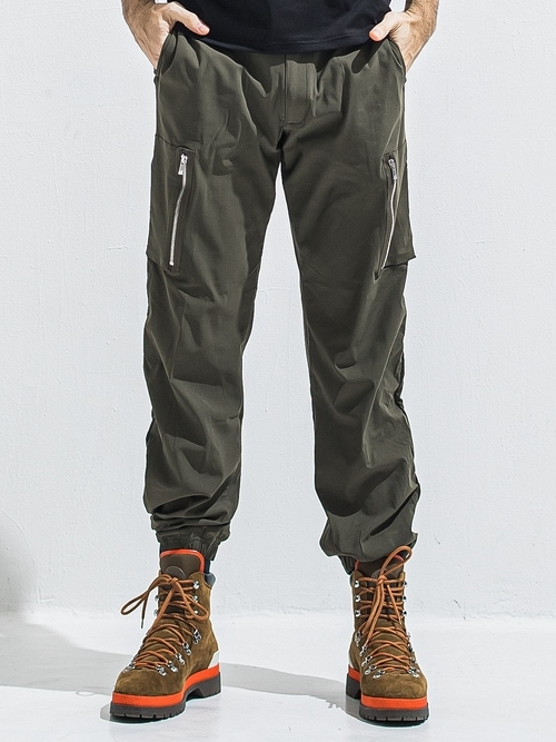 (ͽ���ʡ�6��7������ͽ��/40TH RESOUND CLOTHING���ꥵ����ɥ���������/SEMI LOOSE FIT DAVID NYLON CARGO PANTS/KHAKI