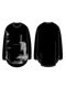 Ground Y饦ɥ磻/SILKETTE JERSEY W/ PAINT PATTERN HEM JUMBO LONG SLEEVED T-SHIRT/BLACKGRAY