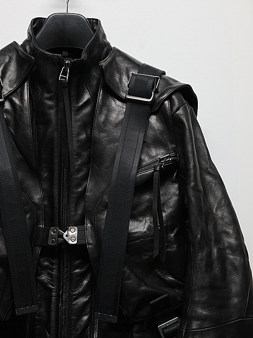 �㴰���D.HYGEN���ǥ����ϥ�����/�ۡ����쥶���٥��ȥ����å��ɥ��㥱�å�/BLACK
