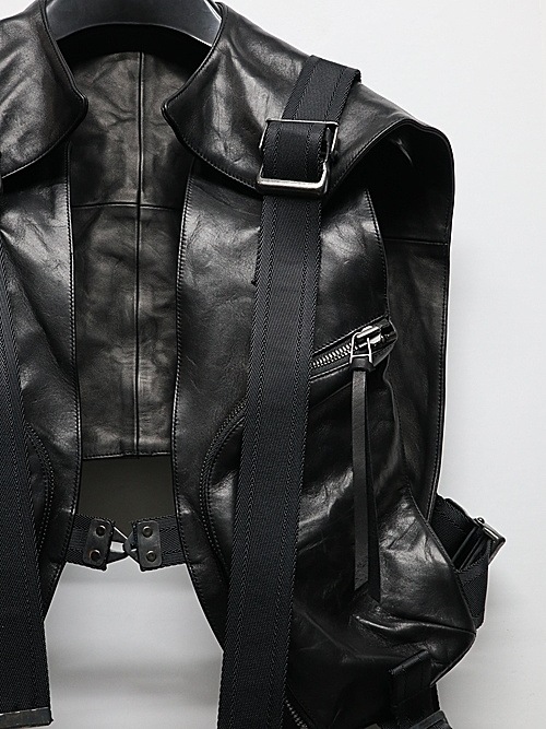 �㴰���D.HYGEN���ǥ����ϥ�����/�ۡ����쥶���٥��ȥ����å��ɥ��㥱�å�/BLACK