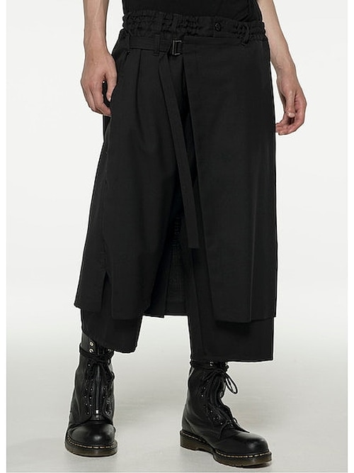 Yohji Yamamoto���襦����ޥ��/���葉��С����֥�åץѥ��/BLACK