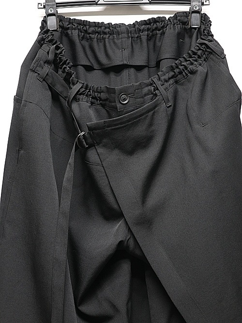 Yohji Yamamoto���襦����ޥ��/���葉��С����֥�åץѥ��/BLACK