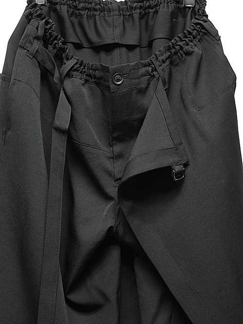 Yohji Yamamoto���襦����ޥ��/���葉��С����֥�åץѥ��/BLACK