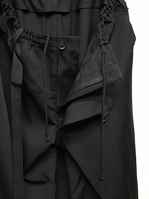 Yohji Yamamoto���襦����ޥ��/���葉��С����֥�åץѥ��/BLACK