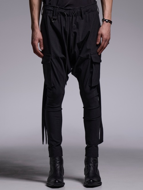 (ͽ���ʡ�4��5������ͽ��/kiryuyrik������奦����奦/High Tension Jersey Saruel Pants/Black