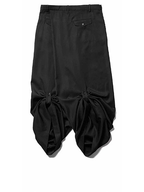 (ͽ����)8��9������ͽ��/JULIUS����ꥦ��/VISCOSE/SLUB WOOL TWILL TROUSERS1/BLACK