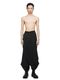 JULIUS����ꥦ��/VISCOSE/SLUB WOOL TWILL TROUSERS1/BLACK