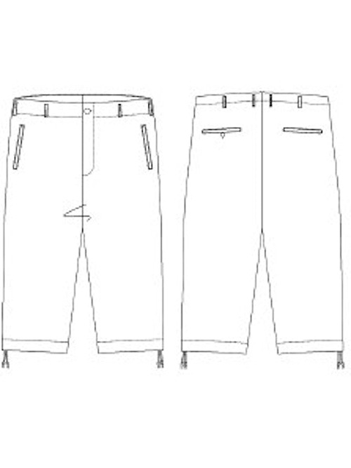 �㴰���Ground Y�����饦��ɥ磻/CU/FIBRIL TWILL W/ GARMENT DYED STANDARD PANTS/BLACK