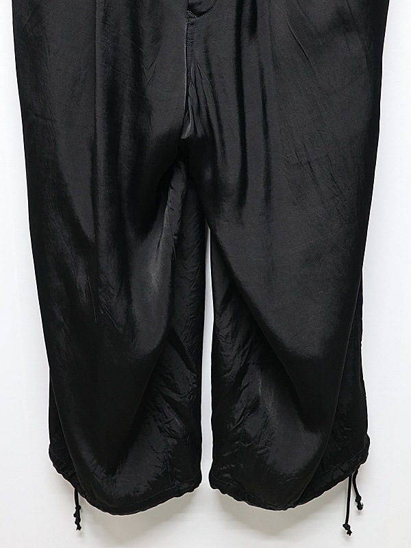 �㴰���Ground Y�����饦��ɥ磻/CU/FIBRIL TWILL W/ GARMENT DYED STANDARD PANTS/BLACK