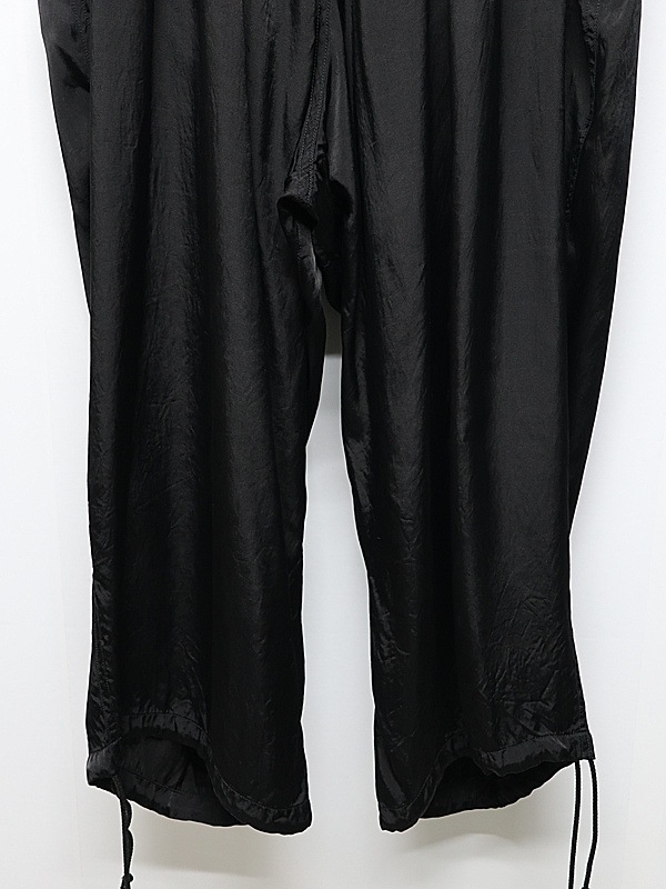 �㴰���Ground Y�����饦��ɥ磻/CU/FIBRIL TWILL W/ GARMENT DYED STANDARD PANTS/BLACK