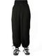 �㴰���Ground Y�����饦��ɥ磻/CU/FIBRIL TWILL W/ GARMENT DYED STANDARD PANTS/BLACK