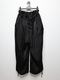 �㴰���Ground Y�����饦��ɥ磻/CU/FIBRIL TWILL W/ GARMENT DYED STANDARD PANTS/BLACK