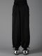 �㴰���Ground Y�����饦��ɥ磻/CU/FIBRIL TWILL W/ GARMENT DYED STANDARD PANTS/BLACK